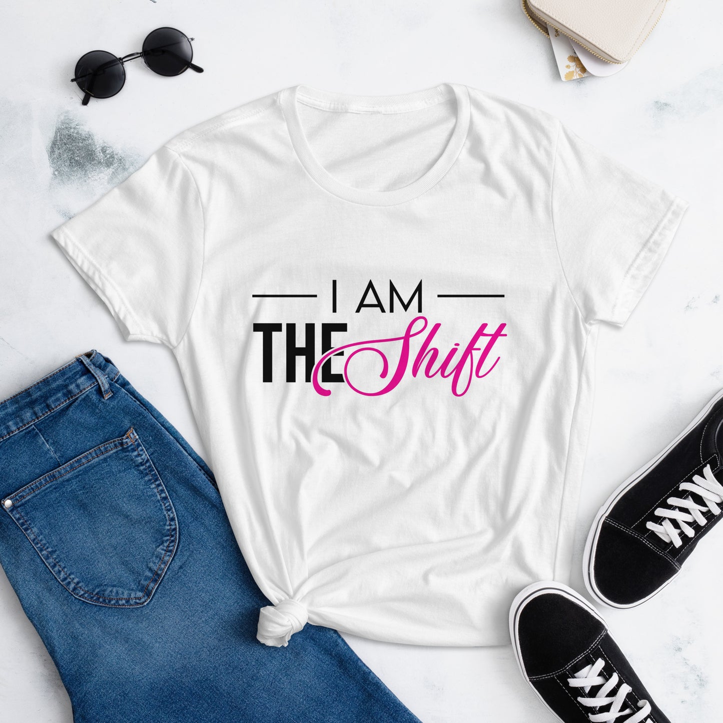 I Am The SHIFT : Women's short sleeve t-shirt